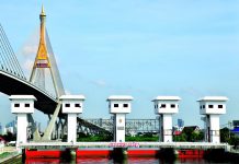 ชป.ใช้ ปตร.คลองลัดโพธิ์อันเนื่องมาจากพระราชดำริ เร่งระบายน้ำเจ้าพระยา ช่วงน้ำทะเลลง