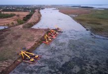 กรมชลฯ เร่งกำจัดวัชพืชในหนองหาร จ.สกลนคร เพิ่มประสิทธิภาพการบริหารจัดการน้ำ