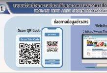 มกอช. ชูระบบแจ้งเตือนความปลอดภัยอาหารของไทย (THRASFF)มุ่งเตือนภัยผู้บริโภค ยกระดับความปลอดภัยอาหาร