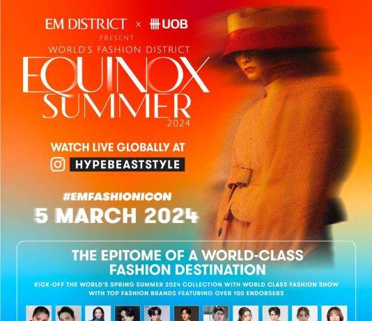 ศิลปินไทยเตรียมยกทัพร่วมงานแฟชั่นโชว์ครั้งยิ่งใหญ่ ในงาน “WORLD’S FASHION DISTRICT: EQUINOX SUMMER 2024” ณ EM GLASS ชั้น G ศูนย์การค้า เอ็มสเฟียร์ วันที่ 5 มี.ค.นี้
