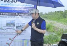 ชป.เร่งระบายน้ำสวนส้มโอทับทิมสยาม เมืองนครศรีฯ