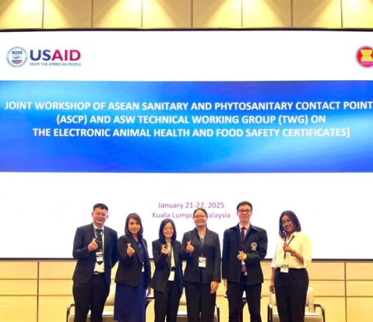 มกอช. เผยข่าวดีอาเซียนขานรับข้อเสนอไทย รวมโครงสร้างใบรับรอง e-AH และ e-FS เร่งผลักดันใช้งานจริง มุ่งอำนวยความสะดวกการค้าในภูมิภาค ตั้งเป้าทดสอบแลกเปลี่ยนข้อมูลภายในปี 2568