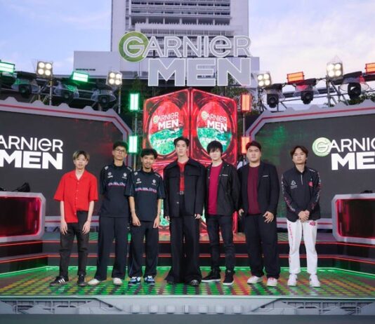 ได้เวลาลงแรงค์! ต่อ ธนภพ ผนึกกำลัง 6 Free Fire Pro-Players เข้าสู่สมรภูมิรบใหม่ ส่ง Garnier Men AcnoFight ไอเทมน็อคเกมสิว ลงกลางสยามสแควร์