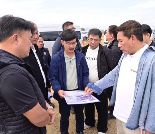 อธิบดีฯ สุริยพล ประชุมเร่งรัดงานก่อสร้างถนนรอบกว๊านพะเยา จังหวัดพะเยา