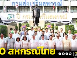 กรมส่งเสริมสหกรณ์ จัดงานเฉลิมฉลองครบรอบ 110 ปี สหกรณ์ไทย ยึดหลัก “สมาชิกคือหัวใจ สร้างเศรษฐกิจไทยมั่นคง”