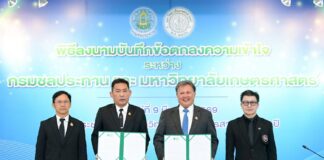 กรมชลฯ แทคทีม ม.เกษตร สร้างเครือข่ายวิชาการ พัฒนาการบริหารจัดการน้ำอย่างยั่งยืน