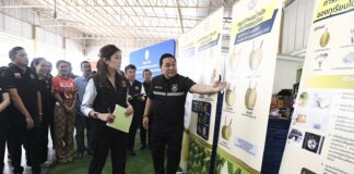 รมช.เกษตรฯ “ปิยะรัฐชย์” ตรวจเยี่ยมการปฏิบัติงานของพนักงานเจ้าหน้าที่ตรวจสอบล้งทุเรียนอ่อน ตาม มกษ. 9070-2566 พร้อมผุดไอเดียนำนวัตกรรมชุดทดสอบแคดเมียมและ BY2 ใช้ตรวจคัดกรองทุเรียนก่อนส่งออก